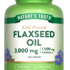 Flaxseed Oil 3000mg ( Cold Pressed ) - 90 Softgels